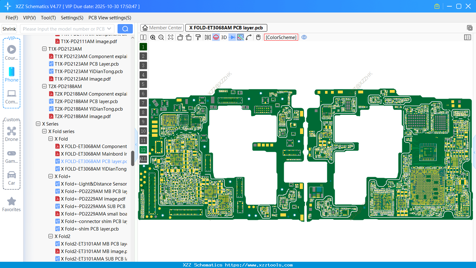 VIVO X FOLD-ET3068AM PCB Layer